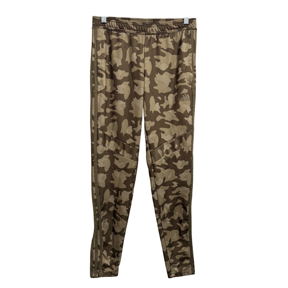Adidas AeroReady Tiro Camo Track Pants Brown Green Womens Small GE4791 Active